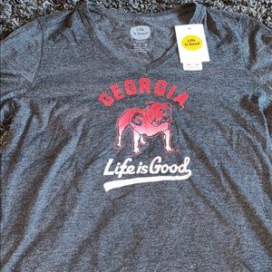 Women’s  Life is Good Georgia Bulldogs T-shirt